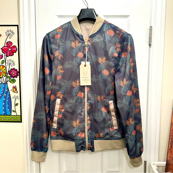 JACK & JONES JORSPRING REVERSIBLE BOMBER JACKET - Picture 1 of 7